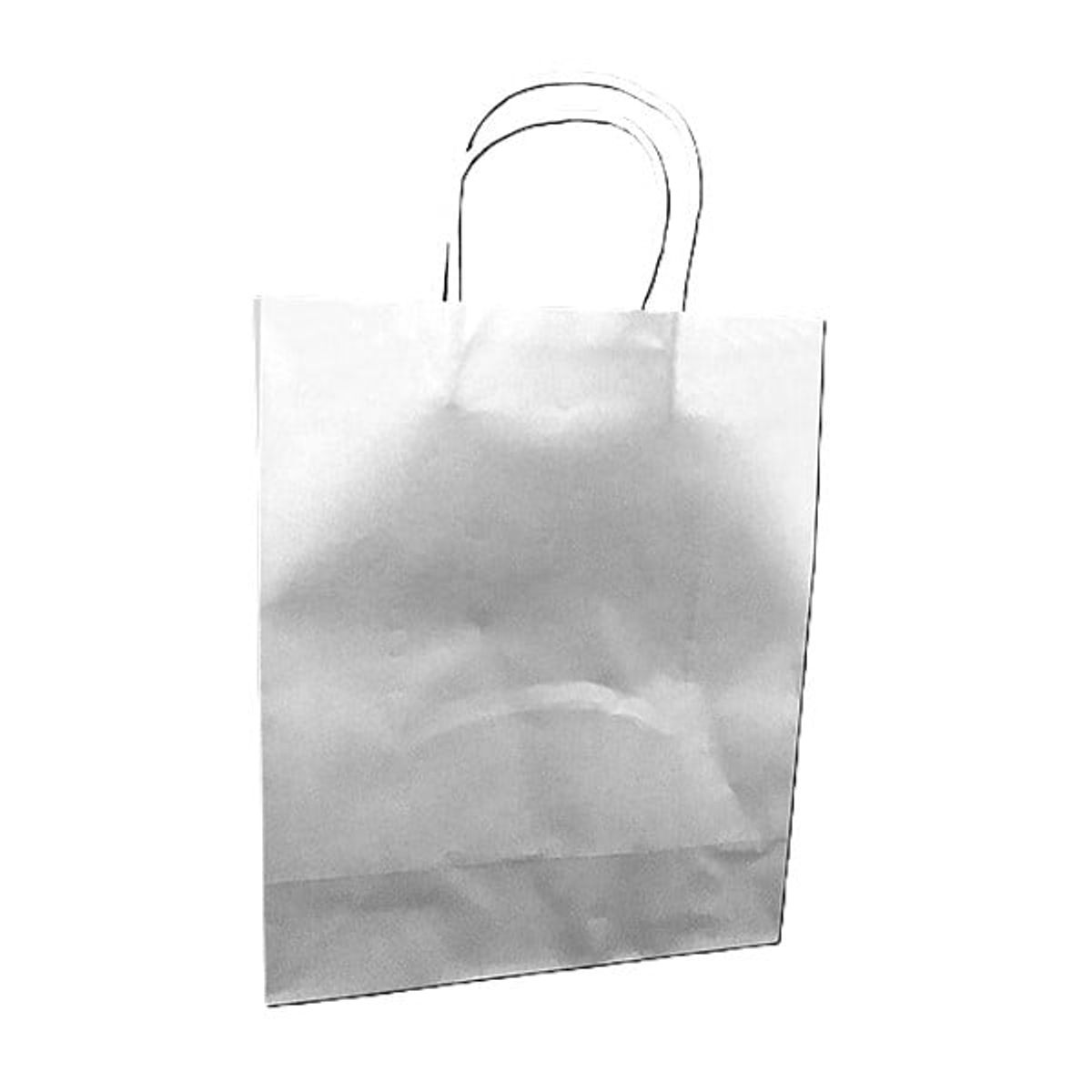 GENERICO - BOLSA REGALO KRAFT BLANCO 25X33 X12 UNI