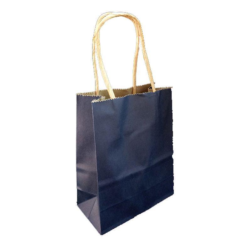GENERICO - BOLSA REGALO KRAFT AZUL MARINO 14X115X7 X12 UNI