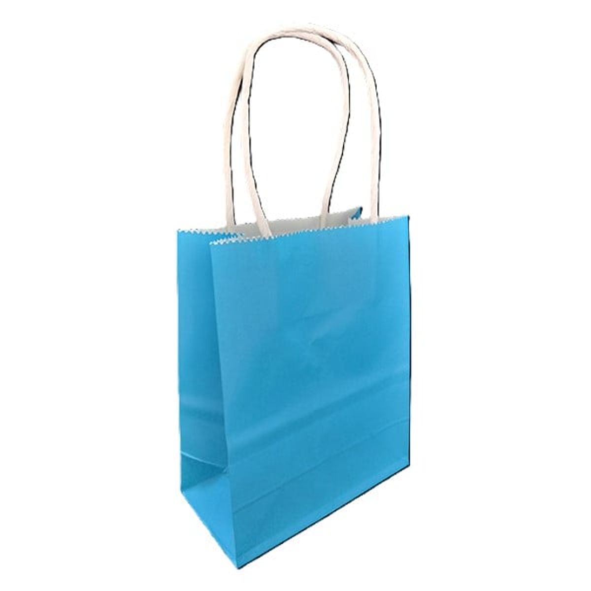 GENERICO - BOLSA REGALO KRAFT CELESTE 14X11.5X7 X12 UNI