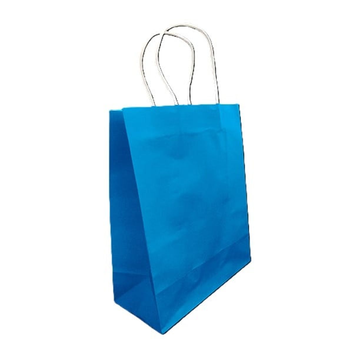 GENERICO - BOLSA REGALO KRAFT CELESTE 21X27X11 X12 UNI