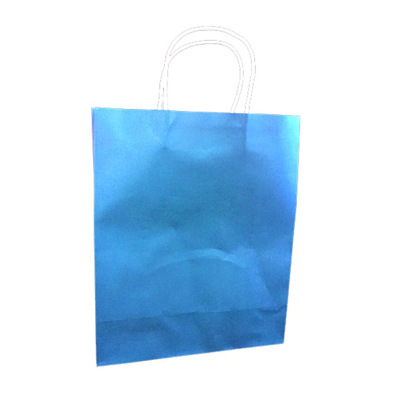 GENERICO - BOLSA REGALO KRAFT CELESTE 25X33 X12 UNI