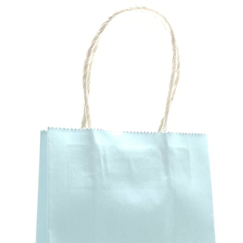GENERICO - BOLSA REGALO KRAFT CELESTE PASTEL 14X115X7 X12UNI