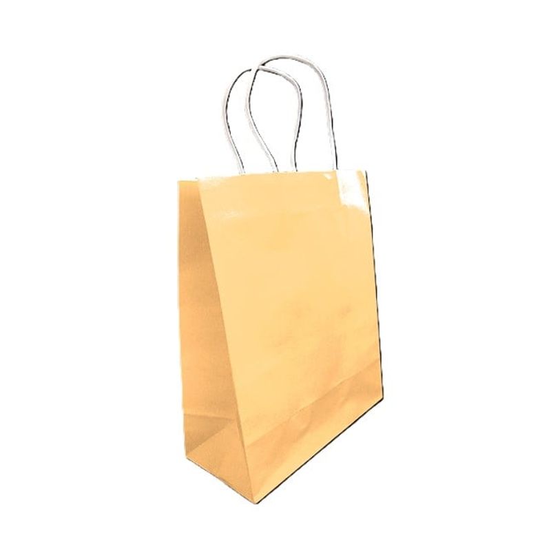GENERICO - BOLSA REGALO KRAFT DAMASCO PASTEL 15 X 21 X 8 X12 UNI