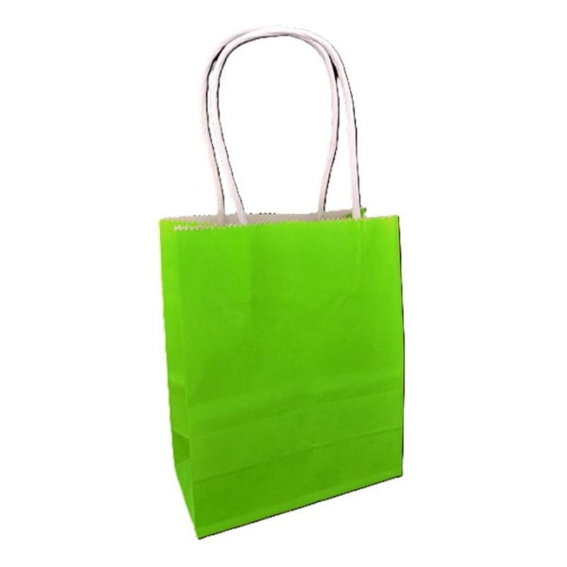 GENERICO - BOLSA REGALO KRAFT LIMA 14X11.5X7 X12 UNI