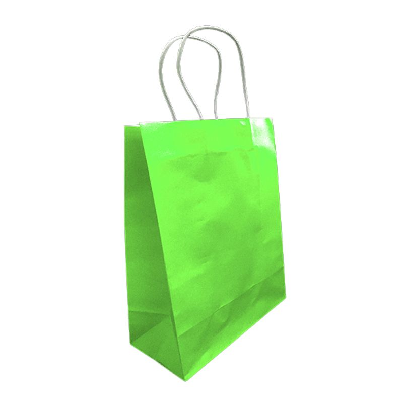 GENERICO - BOLSA REGALO KRAFT LIMA 21X27X11 X12 UNI
