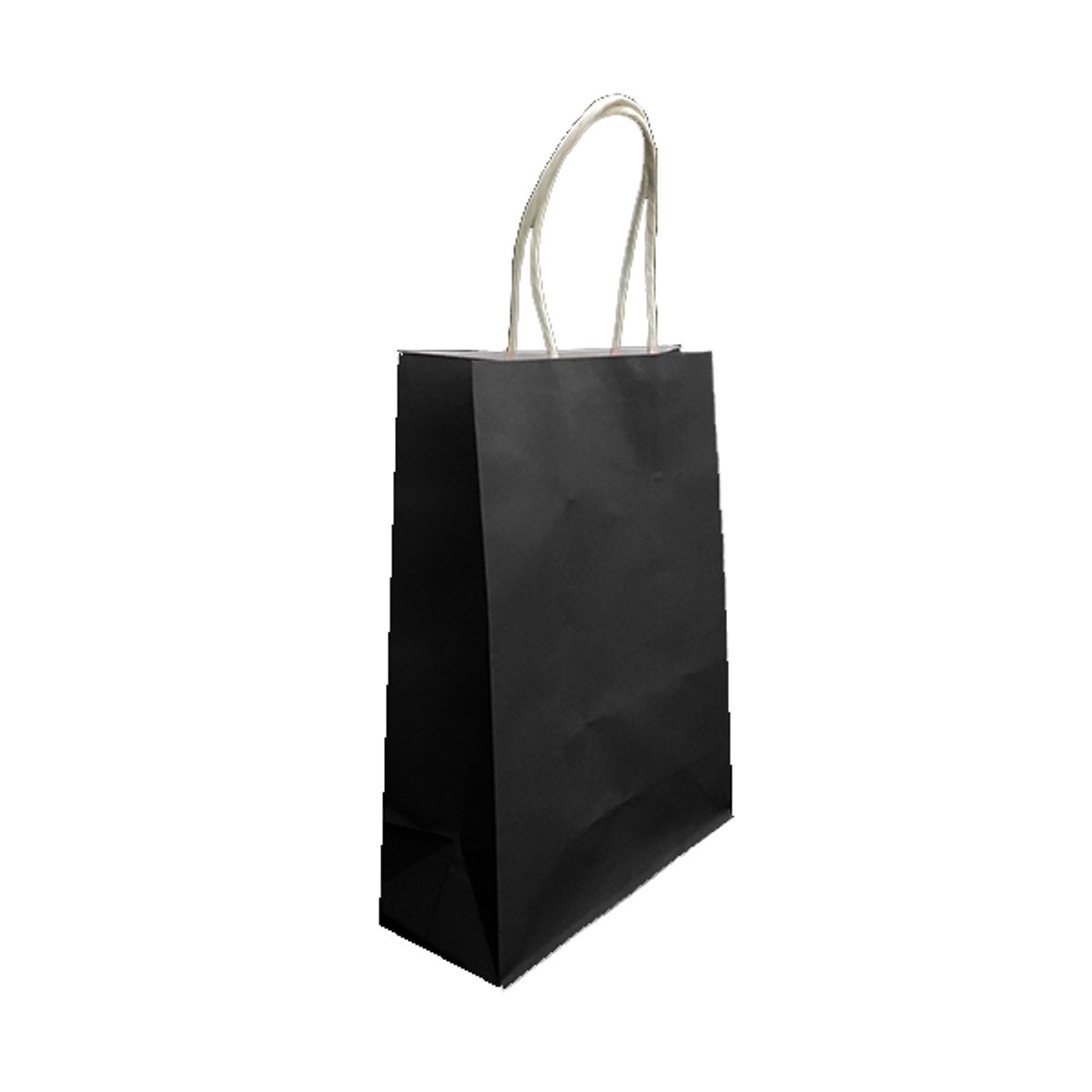 GENERICO - BOLSA REGALO KRAFT NEGRO 15X21X8 X12 UNI