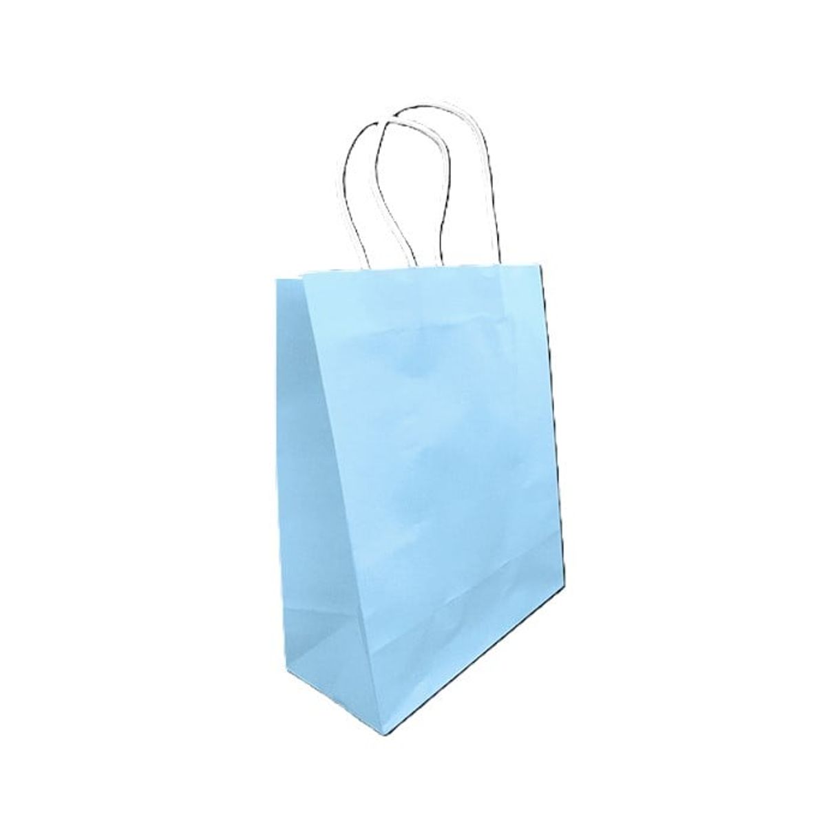 GENERICO - BOLSA REGALO KRAFT PASTEL CELESTE 15 X 21 X 8 X12 UNI