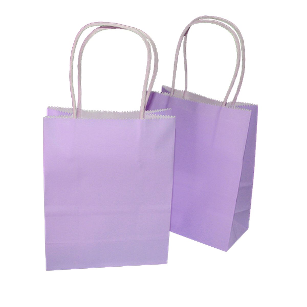 GENERICO - BOLSA REGALO KRAFT PASTEL LILA 15X21X8 X12 UNI