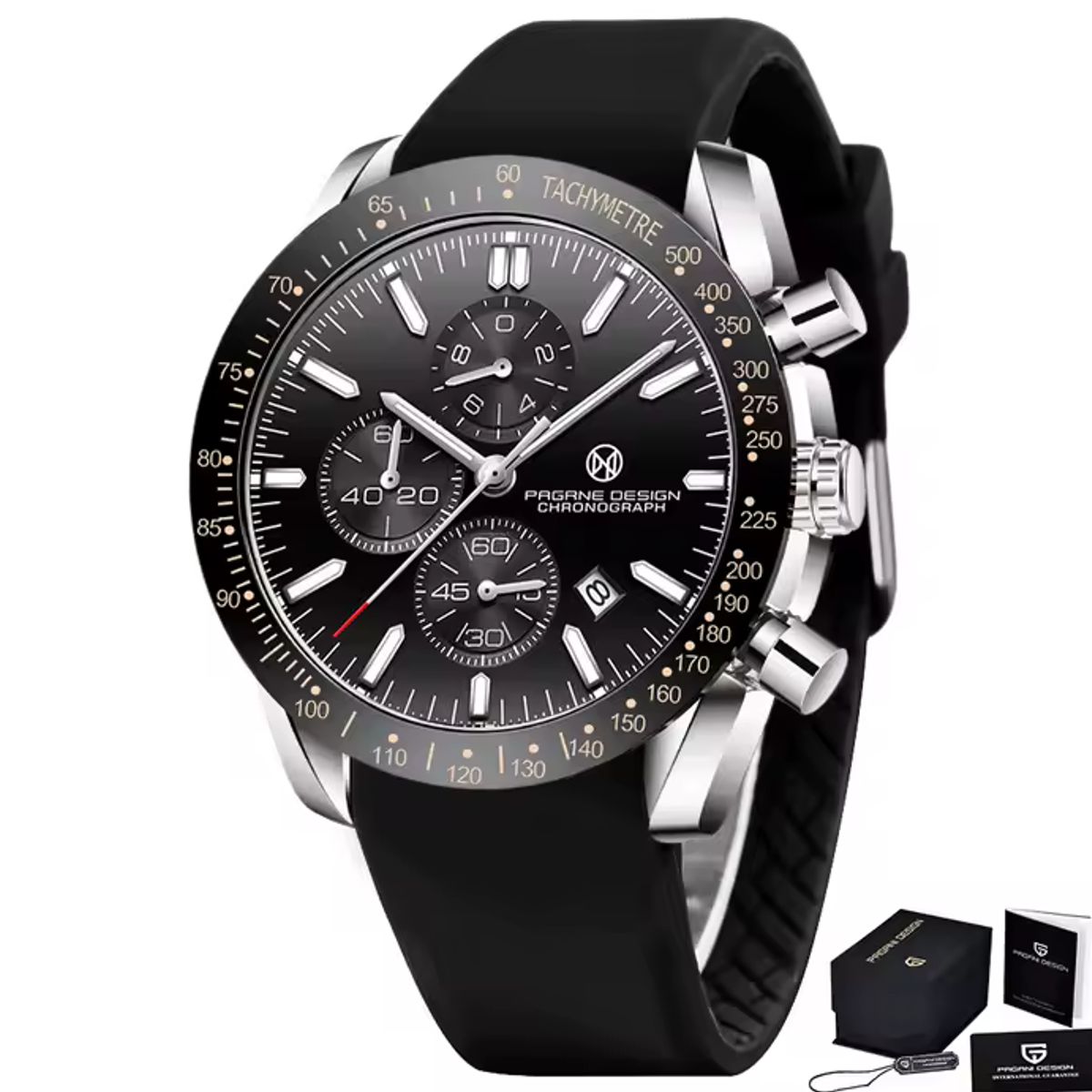 PAGANI - Reloj Pagrne Sport Cronografo Cuarzo Cristal de Zafiro