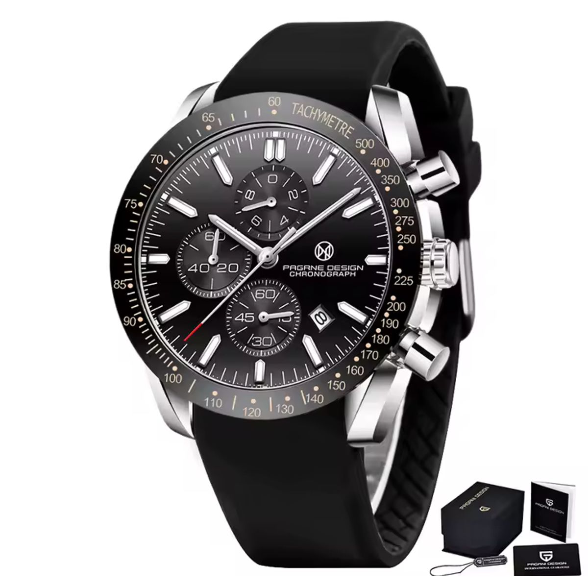 PAGANI - Reloj Pagrne Sport Cronografo Cuarzo Cristal de Zafiro