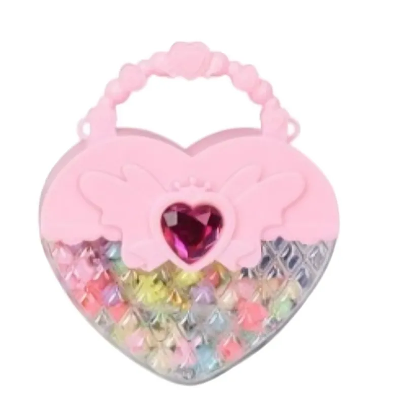 OEM - BOLSO CORAZÓN CON CUENTAS DE BRICOLAJE DIY