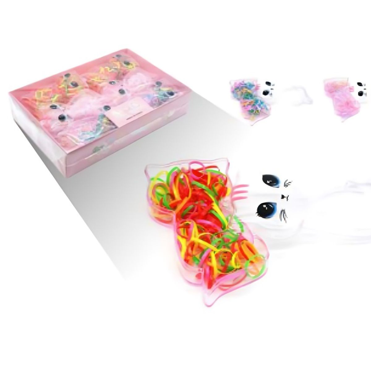 OEM - CAJA DE GATITO CON GOMITASLIGAS