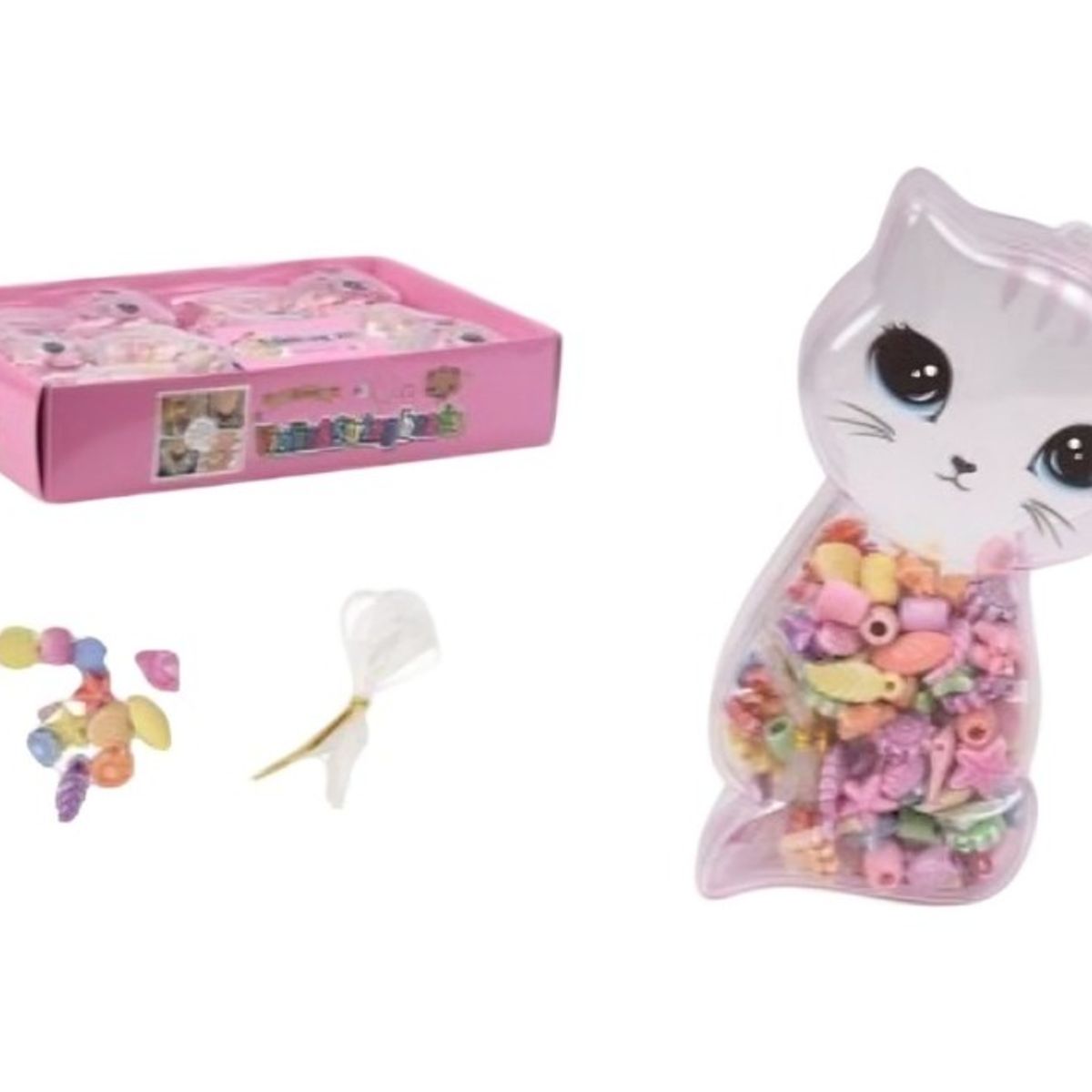 OEM - CAJA GATO CON CUENTAS DE BRICOLAJE DIY