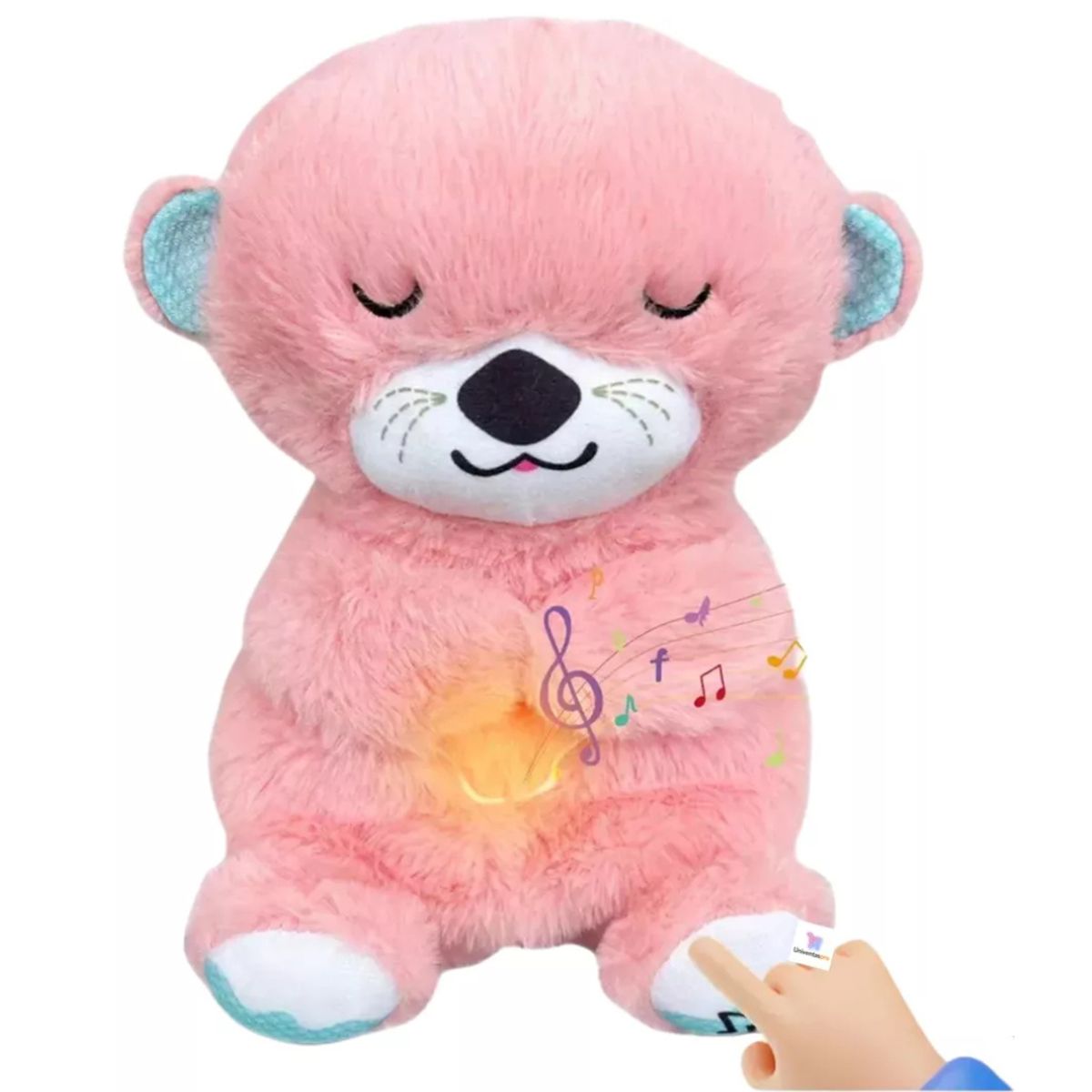 GENERICO - Nutria de Peluche Calmante Rosa