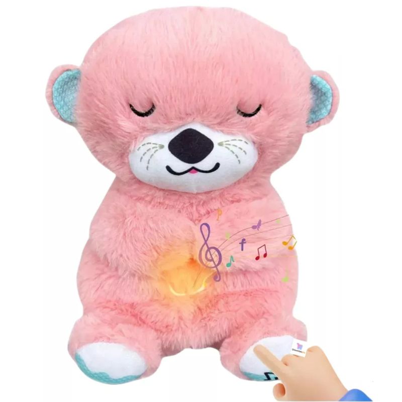 GENERICO - Nutria de Peluche Calmante Rosa