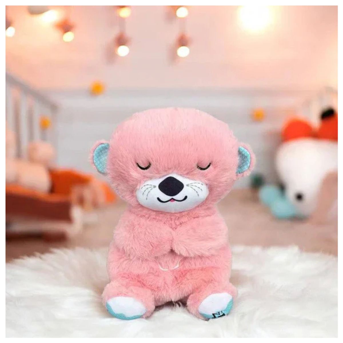 GENERICO - Nutria de Peluche Calmante Rosa