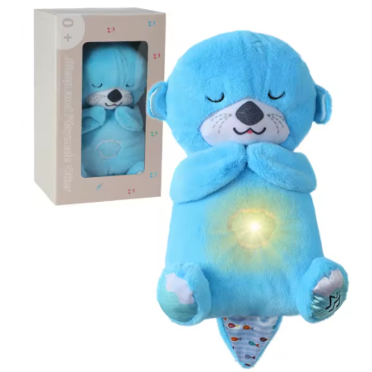 GENERICO - Nutria de Peluche Calmante Azul