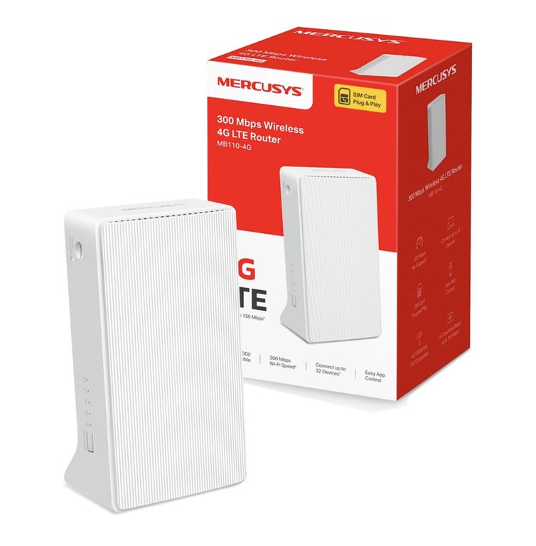 Router Inalambrico Mercusys MB110-4G SIM Liberado 4G LTE 300Mbps 300N ...