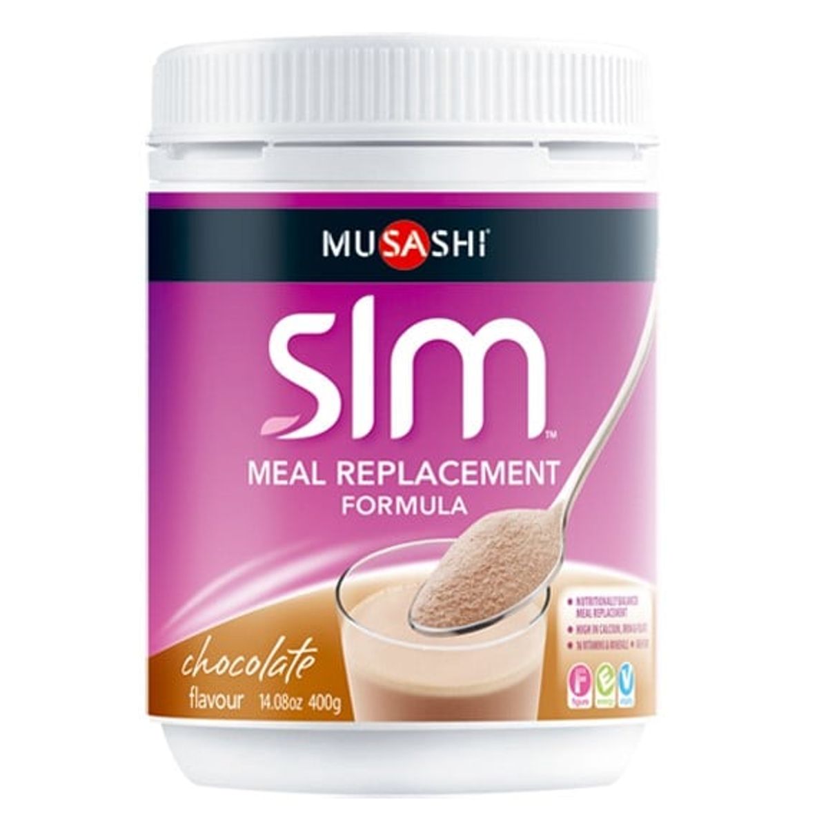 MUSASHI - Slm Mrp Batido De Proteinas Para Bajar De Peso Chocolate