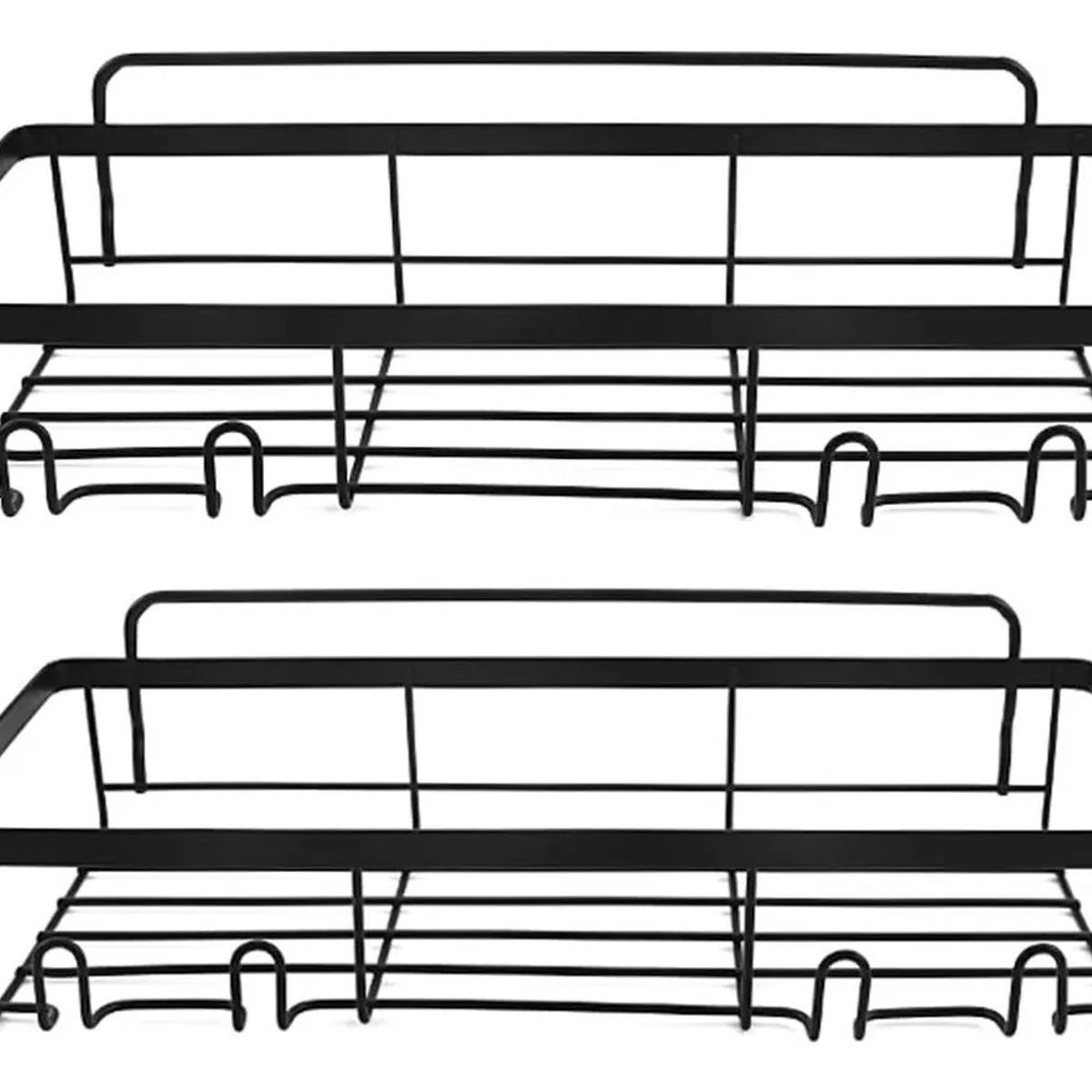 KUANGYE - Set 2 Piezas Organizador De Ducha Repisa Baño De Acero Inoxidable
