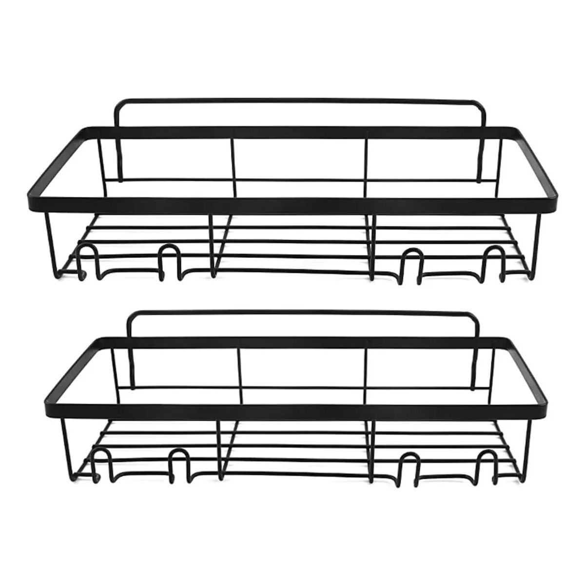 KUANGYE - Set 2 Piezas Organizador De Ducha Repisa Baño De Acero Inoxidable