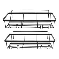 Set 2 Piezas Organizador De Ducha Repisa Baño De Acero Inoxidable
