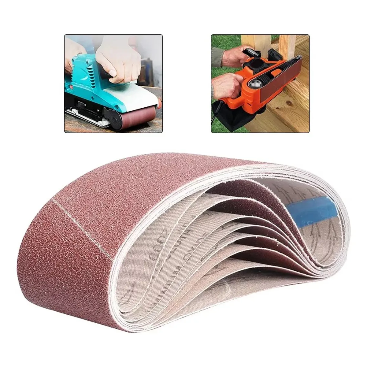 KUANGYE - 21 Lija Banda Cinturón 75x533mm 3x21pulgada Pulir Madera