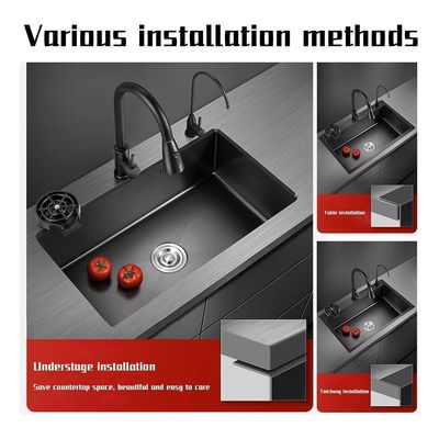 Imagen 2 del producto Combo Lavaplato Empotrado 60x45x21cm Acero Inoxidable Lavavaso