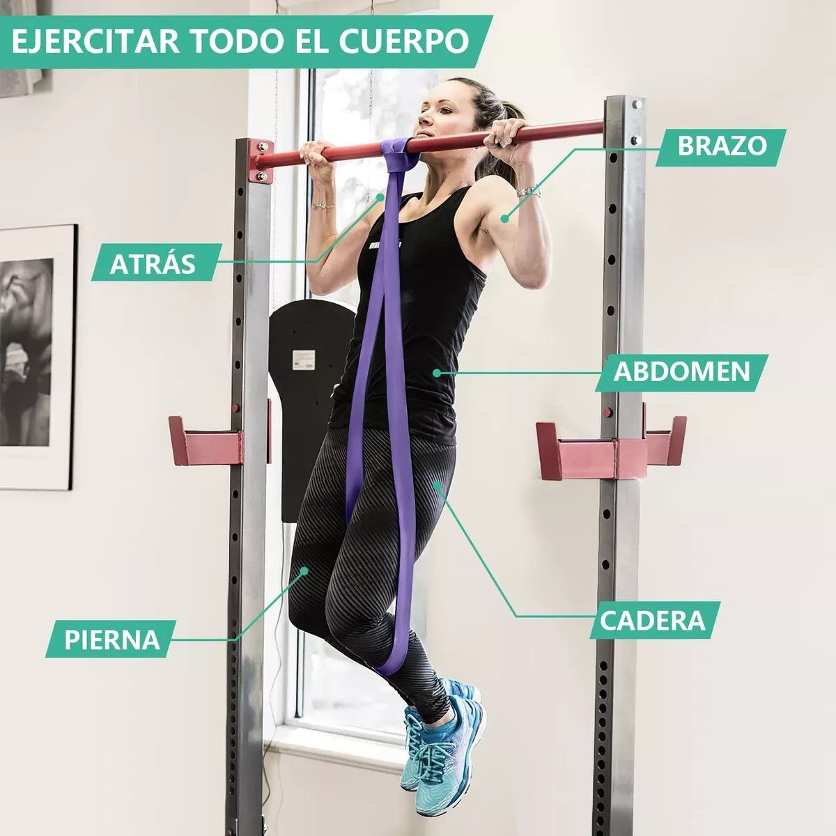 KUANGYE - Kit Bandas Elásticas De Resistencia Pull Up Gym 3pk