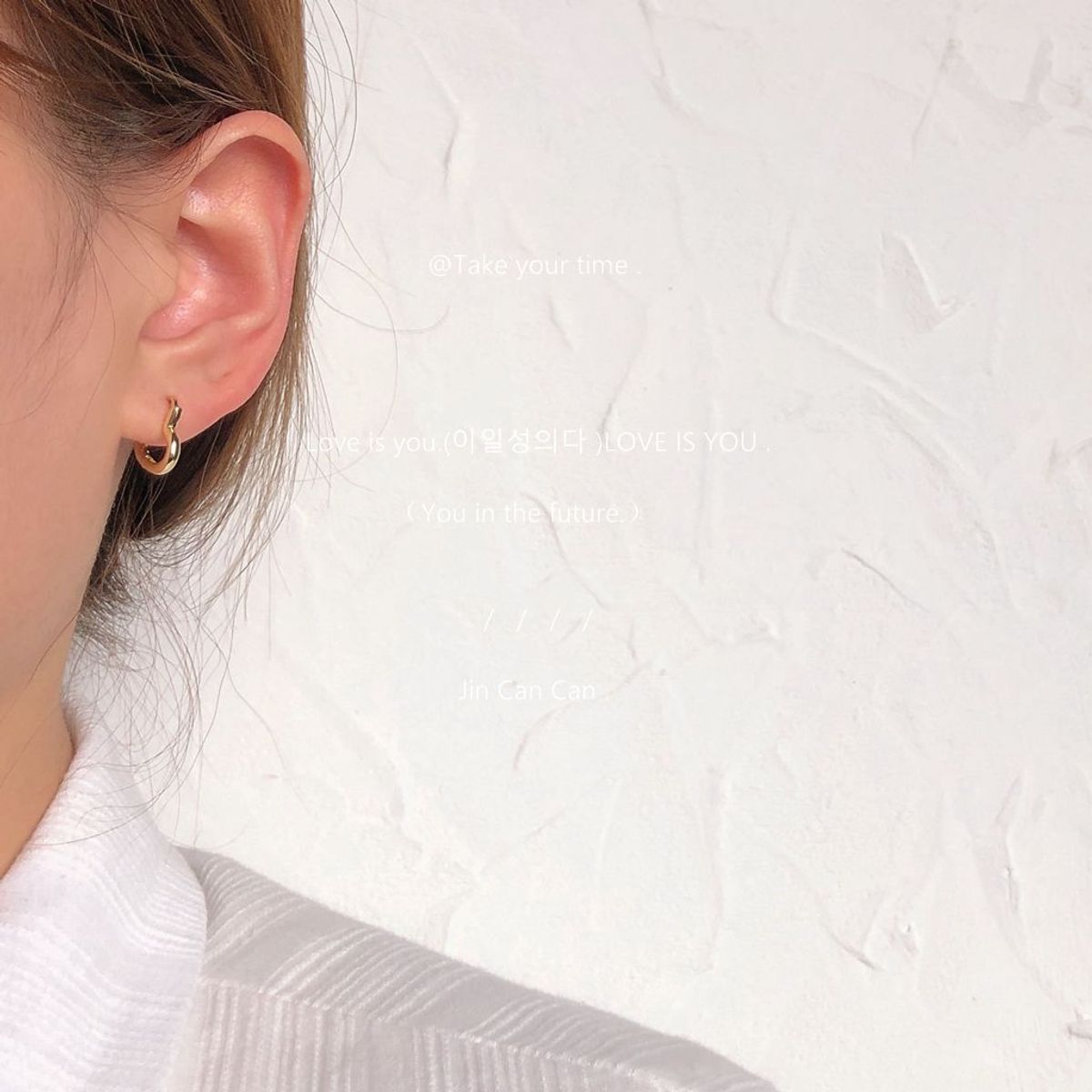 VATYERTY - Pendientes de Aro Irregulares en Tono Dorado Chic para Mujeres