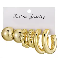 VATYERTY - Elegante Set de Aretes de Aro.-