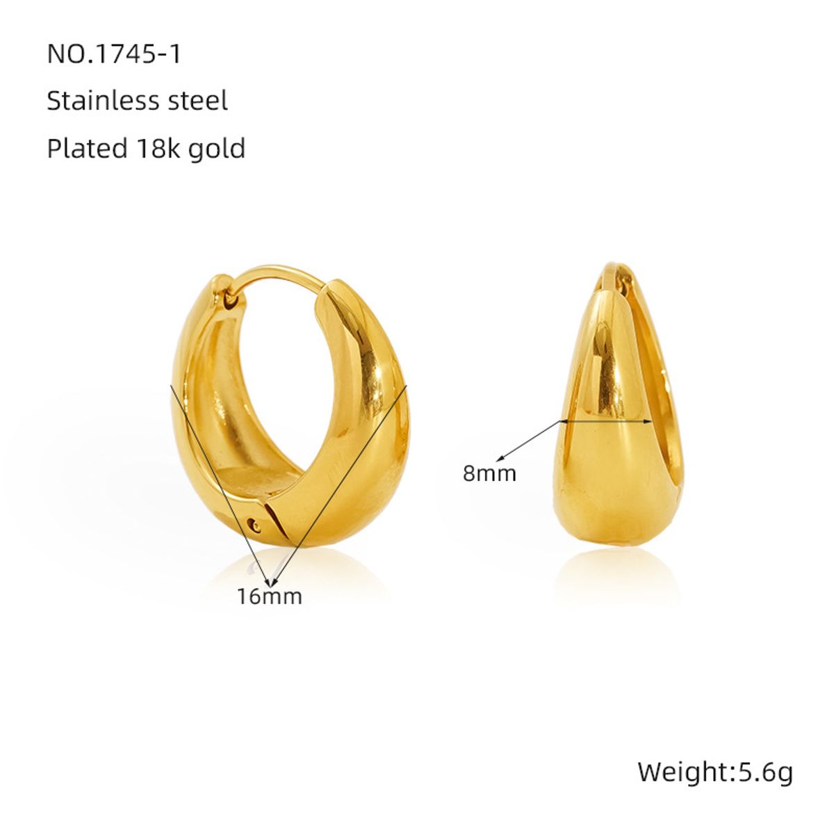 VATYERTY - Pendientes brillantes para mujer diseño creativo sencillo