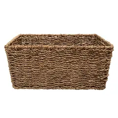 BRIC - Organizador Rectangular Fibra Natural 35x15x16