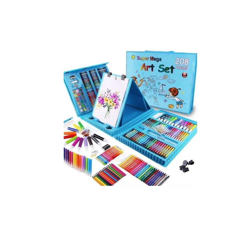 GENERICO - 208 Piezas De Arte Para Niños  De Dibujo Portátil Trazo Rosa