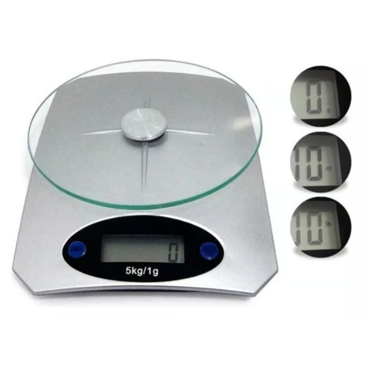 GENERICO - Balanza Gramera Báscula Cocina Capacidad 5kg Color Gris