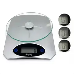 GENERICO - Balanza Gramera Báscula Cocina Capacidad 5kg Color Gris