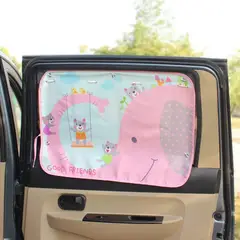 GENERICO - PARASOL DE VENTANA DIBUJOS ANIMADOS PARA AUTOS ELEFANTE