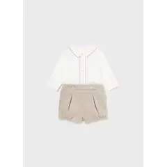 MAYORAL - Elegante Conjunto pantalón y camisa recién nacido