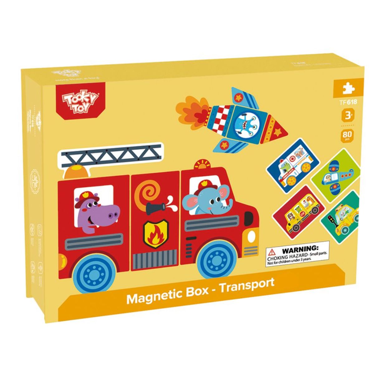 TOOKY TOY - Caja Magnética Transportes Tooky Toy