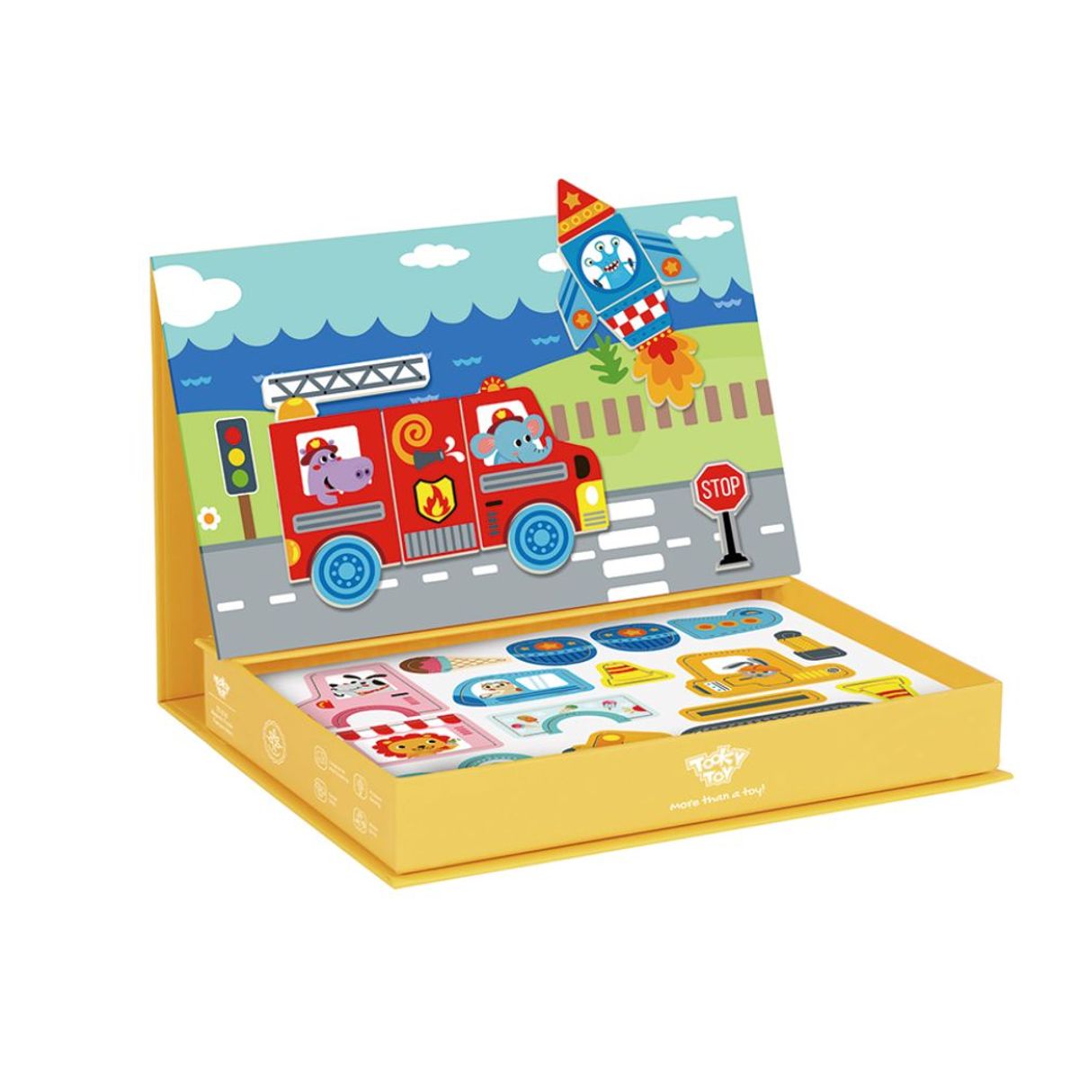 TOOKY TOY - Caja Magnética Transportes Tooky Toy