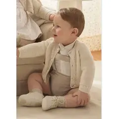 MAYORAL - Elegante Conjunto pantalón tirantes y body recién nacido