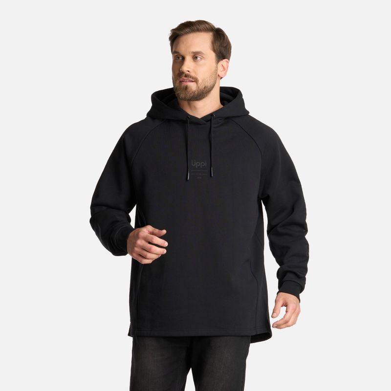 LIPPI - Polerón Hombre Heavy Duty Hoody Sweatshirt Negro Lippi