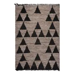 DIB - Alfombra Natural Leather Mix 160X230 619 Charcoal