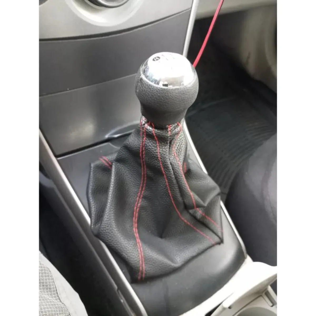 GENERICO - Funda Cubre Palanca De Cambio Negro Auto Tunning Universal