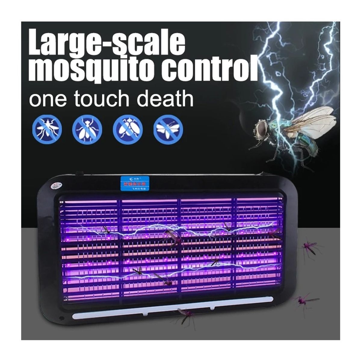 GENERICO - Mata Insectos Eléctrico Mata Moscas Mosquitos Lampara Uv 8w