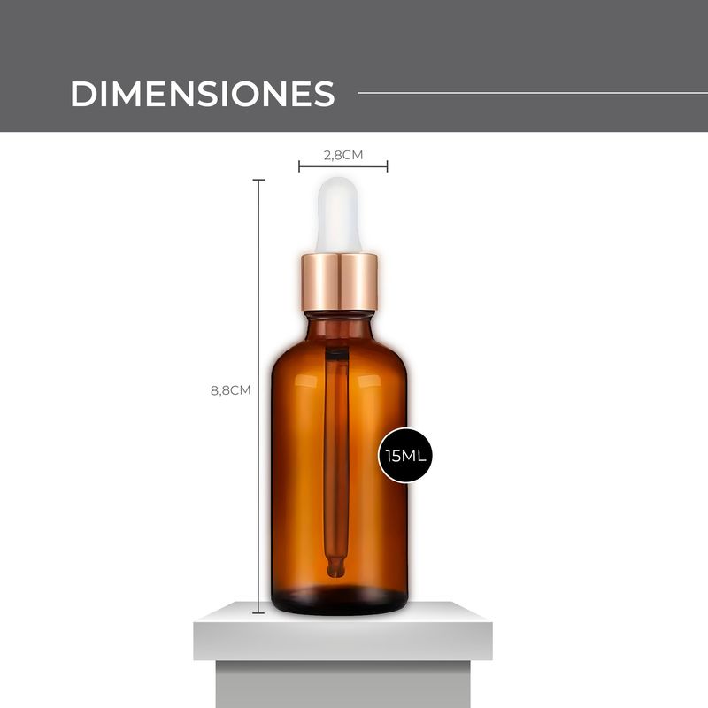 GENERICO - Set 24 Frascos Goteros de Aceite Esencial Goma Blanca 15ML