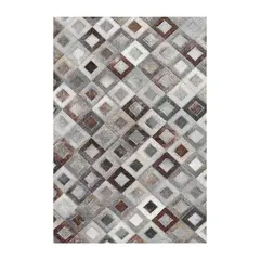 DIB - Alfombra Leather Patch Design 160X230 Gris 12400