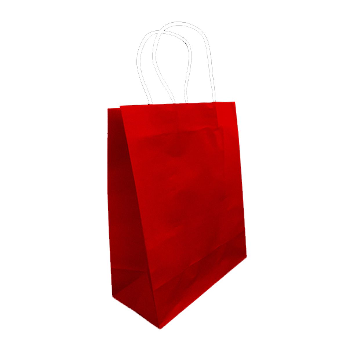 GENERICO - BOLSA REGALO KRAFT ROJO 21X27X11 X12 UNI