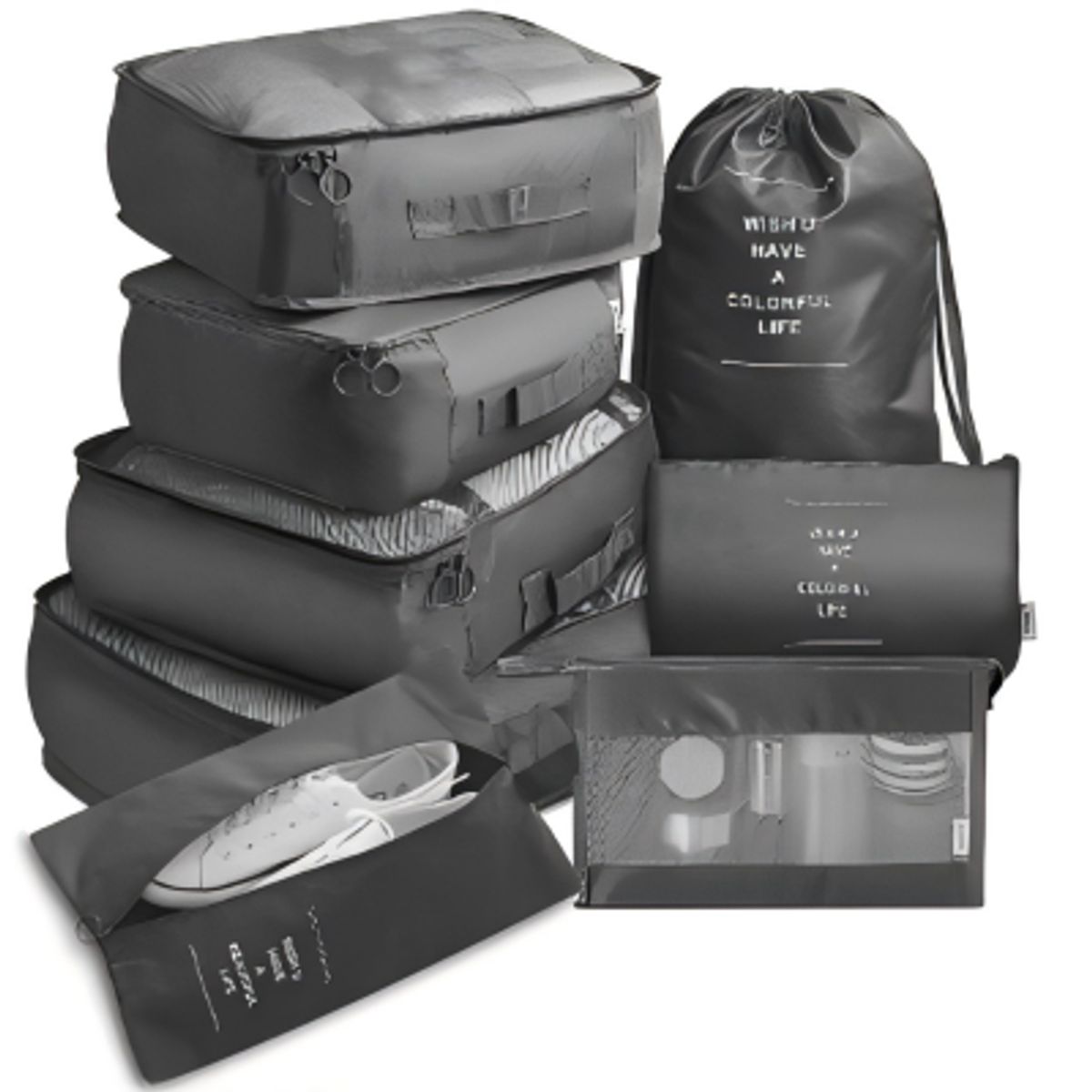 CASA NEW - Organizador Maleta Set 8 Bolsas Casatua Viaje Equipaje