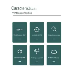 GENERICO - Pack x3 Rastreador Smart Tag Localizador Gps Compatible Con iPhone